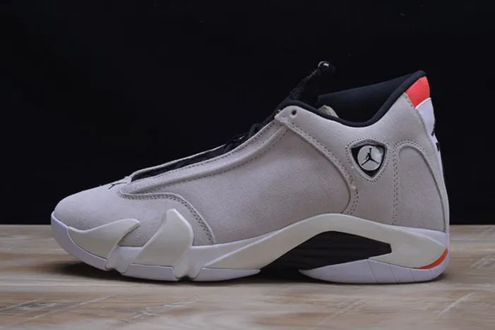 AIR JORDAN 14 RETRO 'DESERT SAND' black/ white mens 487471-021