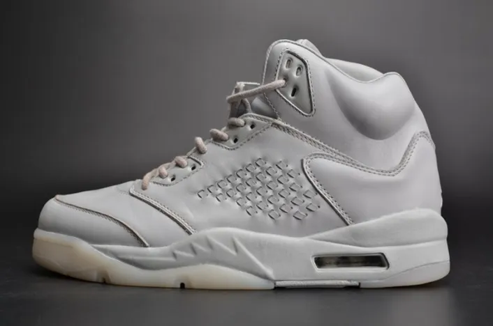 Air Jordan 5 Premium 'Pure Platinum' white mens 881432-003