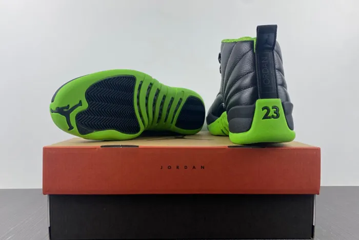 Air Jordan 12 Black Neon Green