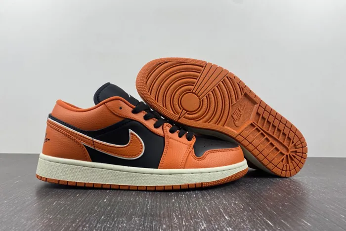 Air Jordan 1 Low Orange Black White DV1299-800