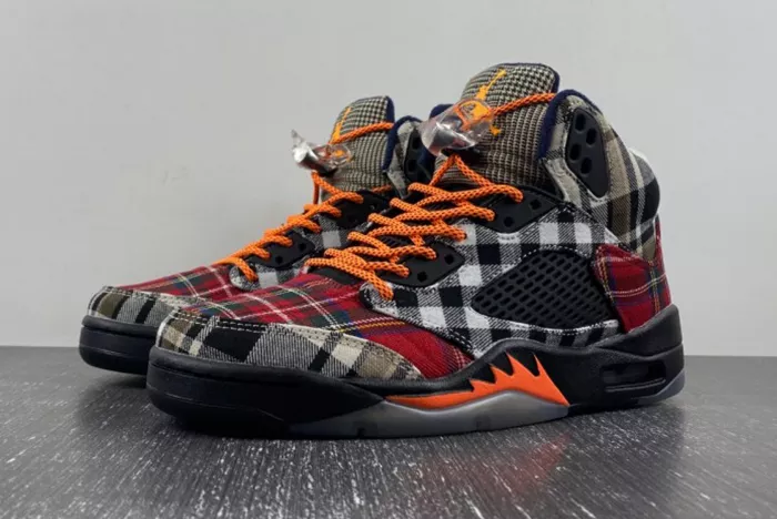 AIR JORDAN 5 RETRO GS PLAID FD4814-008