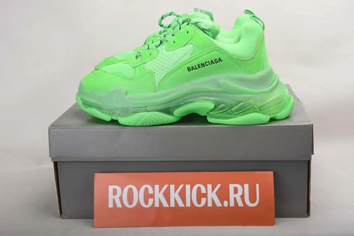 BALENCIAGA TRIPLE S NEON GREEN - 541624 W09OL 3801