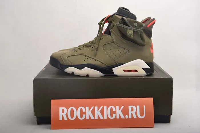 TRAVIS SCOTT AIR JORDAN 6 MEDIUM OLIVE - CN1084-200